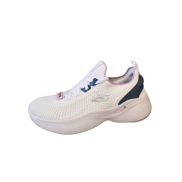 TENIS SKECHERS 149986 BRANCO/AZUL MARINHO/VERDE LIMA 