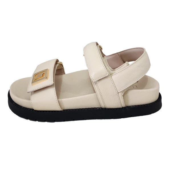 SANDALIA LUZ DA LUA 80650001 MARFIM MARFIM 