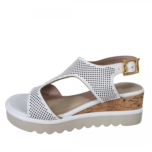 SANDALIA LUZ DA LUA 60430001 BIANCO/BIANCO 