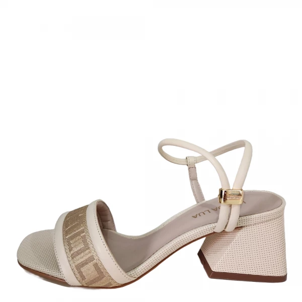 SANDALIA LUZ DA LUA 60160016 T/G/MARF/OURO/OURO 