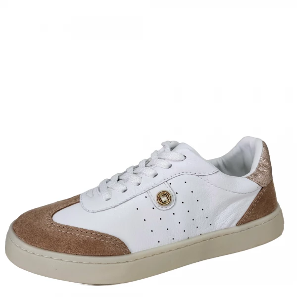 TENIS LUZ DA LUA 60710002 NOCCIOLA/BIANCO/OURO 