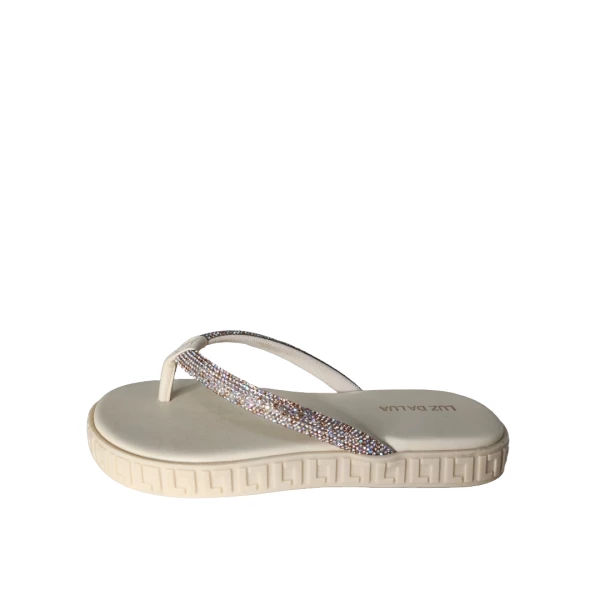 CHINELO LUZ DA LUA 60310002 CRISTAL MARFIM 