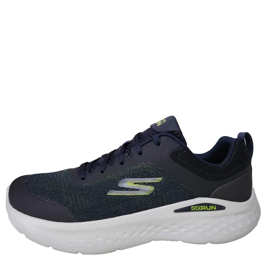 TENIS SKECHERS 220894 AZUL MARINHO/VERDE LIMÃO 