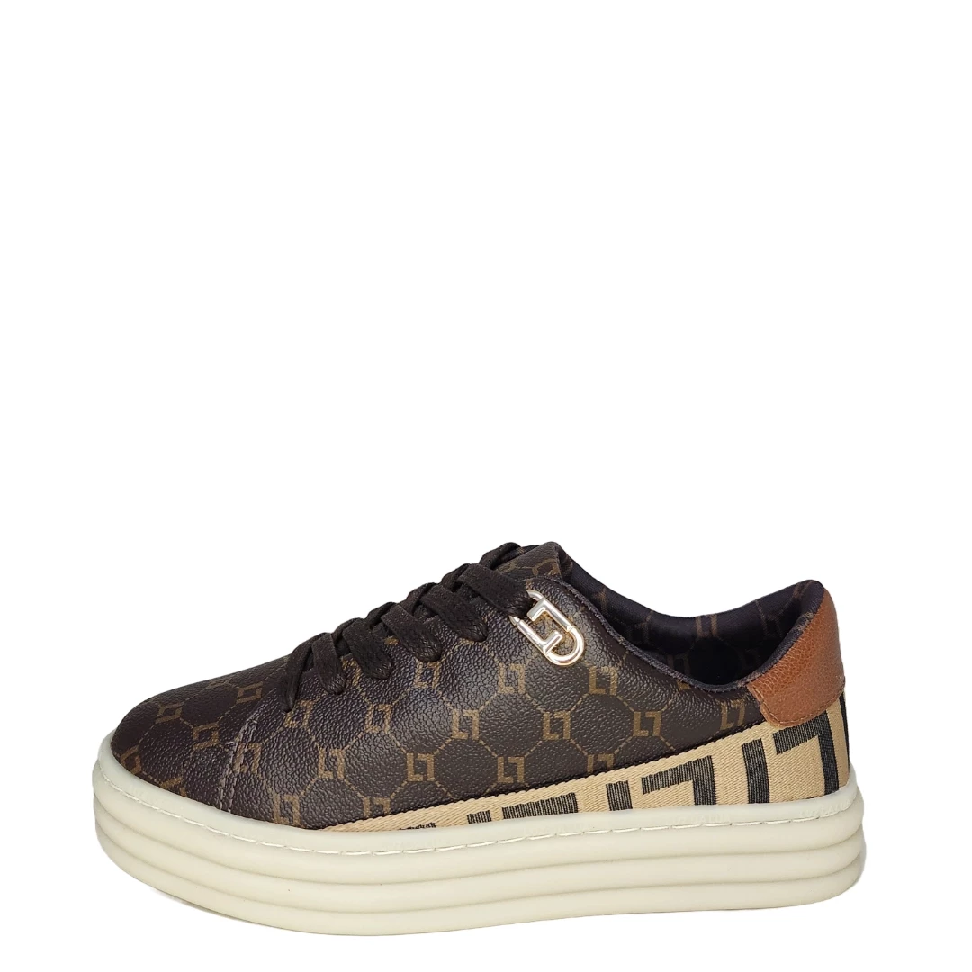 TENIS LUZ DA LUA 60230011 M/AT MOC AMBAR PRETO BEGE 