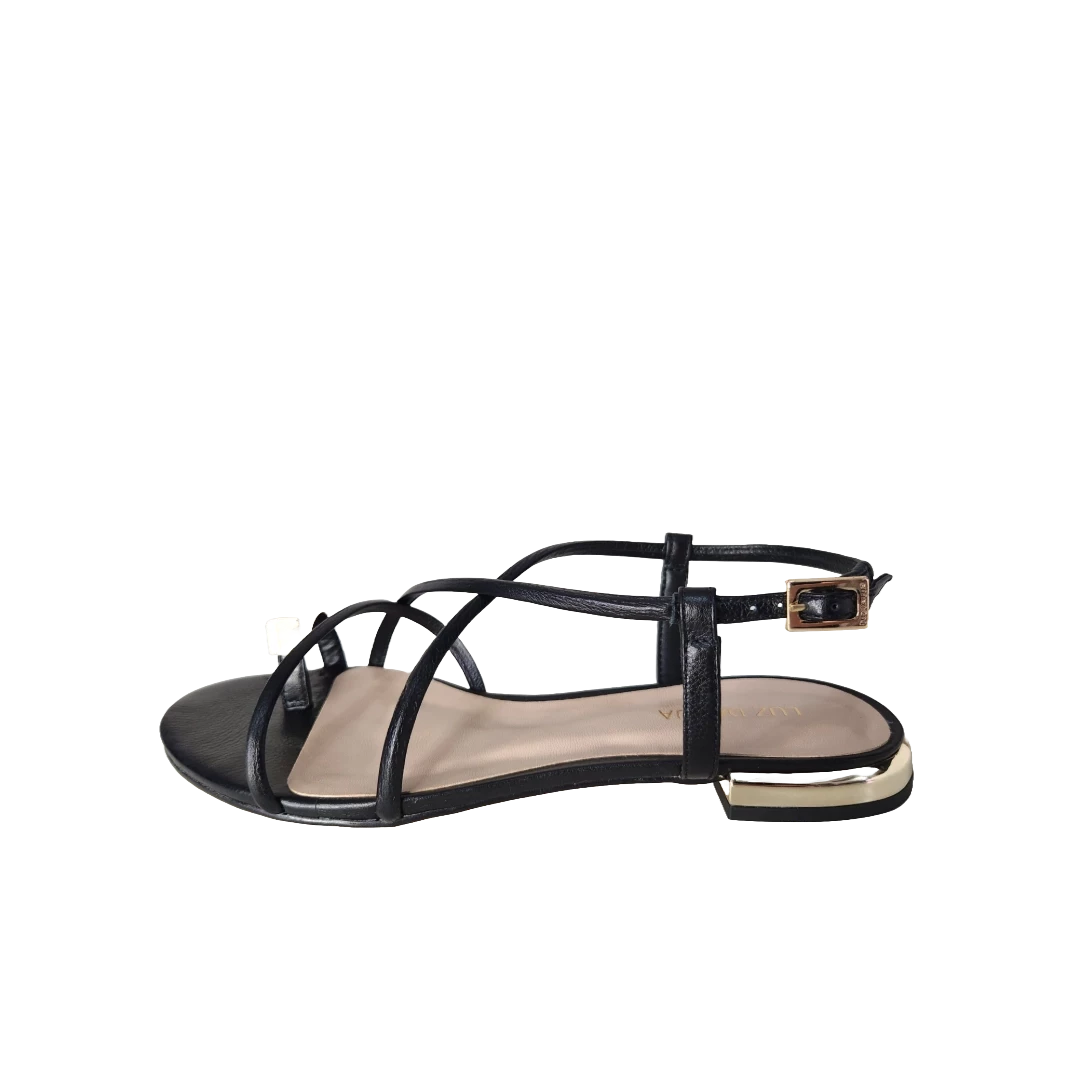 SANDALIA LUZ DA LUA 80270021 PRETO 