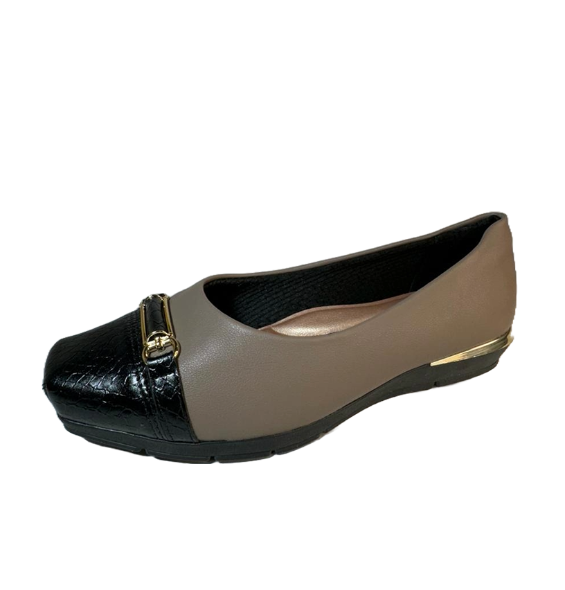 SAPATO PICCADILLY 147305 TPE/PTO CROCO 