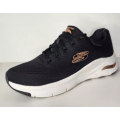 TENIS SKECHERS 149057 PTO/ROSA/DOURADO 
